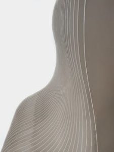 Modern abstract design with smooth curved architectural lines creating a visually striking pattern.